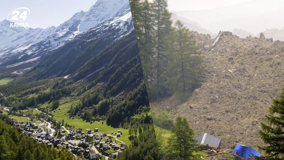 Жуткие кадры из Швейцарии после обвала Жуткие кадры из Швейцарии после обвала