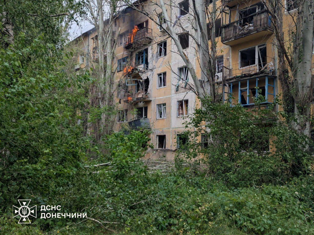 Россияне атаковали Донецкую область Россияне атаковали Донецкую область