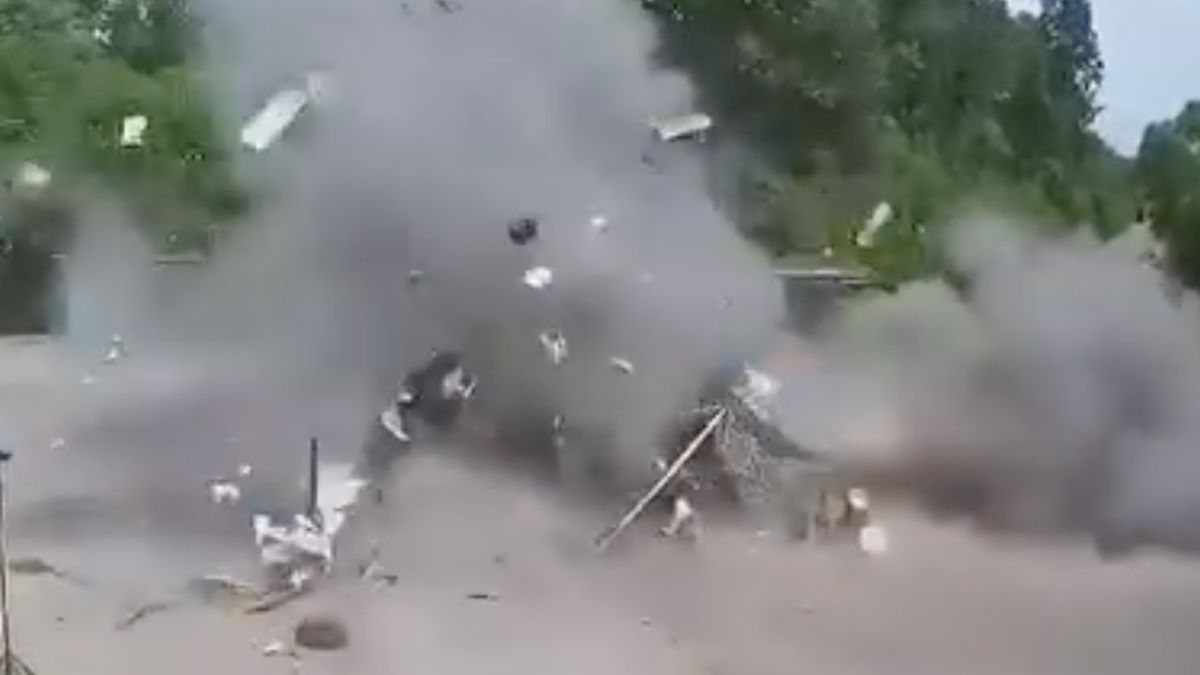 Ланцет попал в блокпост в Сумской области Ланцет попал в блокпост в Сумской области