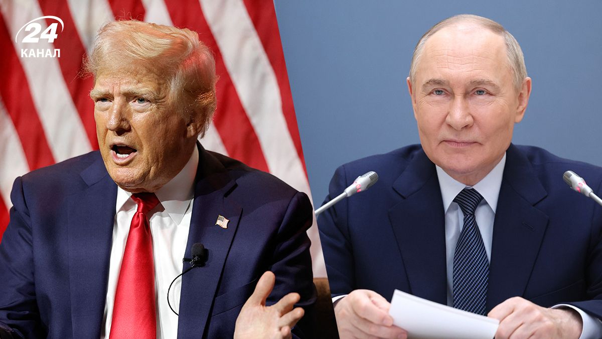 Президент США Трамп і російський диктатор Путін Президент США Трамп і російський диктатор Путін