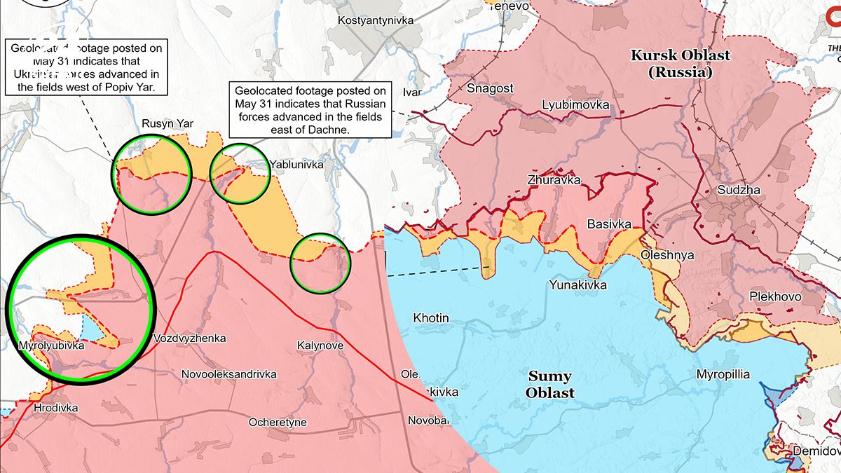 Карты ISW за 31 мая 2025 - есть продвижение обеих сторон - новости Украины - 24 Канал Карты ISW за 31 мая 2025 - есть продвижение обеих сторон - новости Украины - 24 Канал