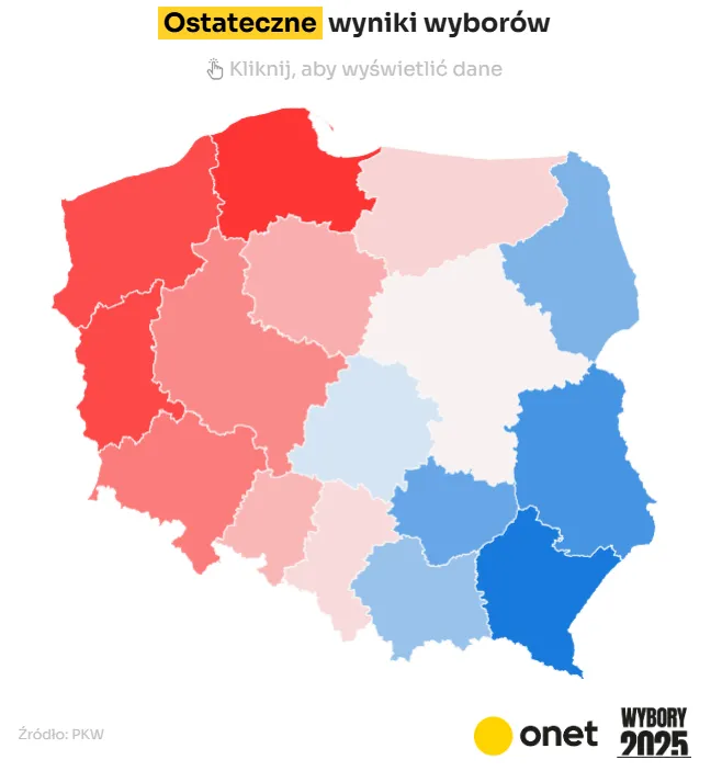 Карта голосування у Польщі Карта голосування у Польщі
