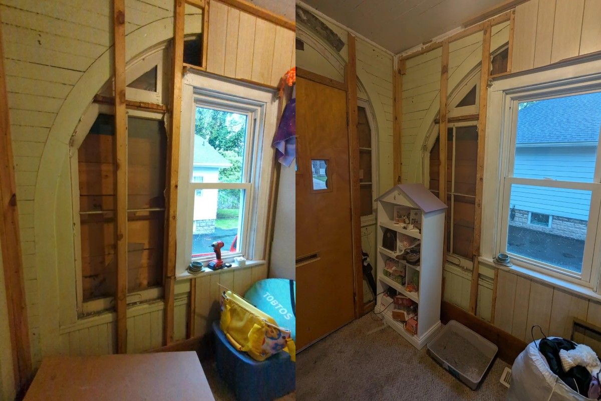 Владелец открыл скрытые архитектурные элементы Владелец открыл скрытые архитектурные элементы