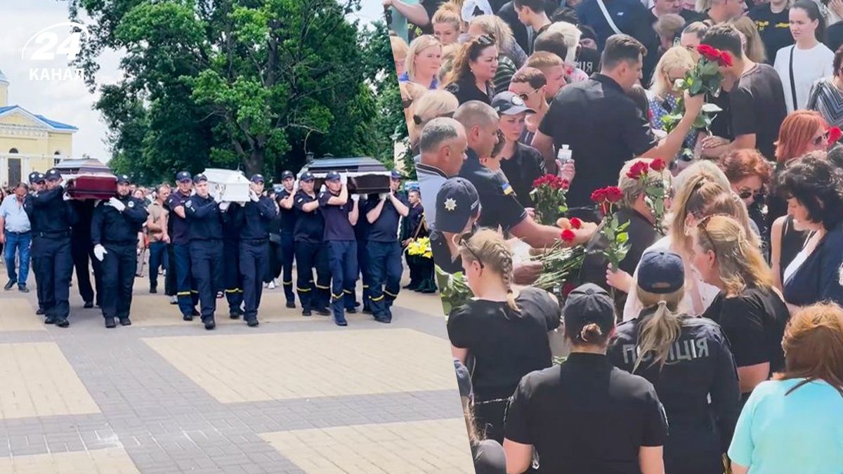 В Прилуках попрощались с семьей, которая погибла из-за российской атаки 5 июня В Прилуках попрощались с семьей, которая погибла из-за российской атаки 5 июня