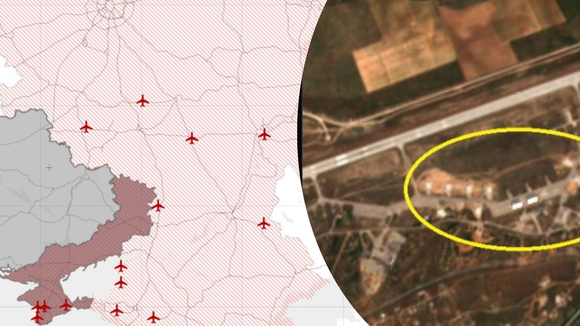 В частности в Крыму: Россия на 14 авиабазах, вероятно, строит укрытия для своих самолетов - 24 Канал В частности в Крыму: Россия на 14 авиабазах, вероятно, строит укрытия для своих самолетов - 24 Канал