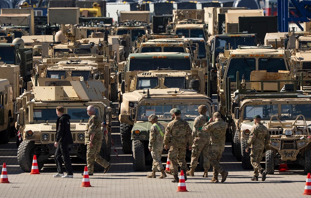 Американские военные на учениях в Дании Американские военные на учениях в Дании