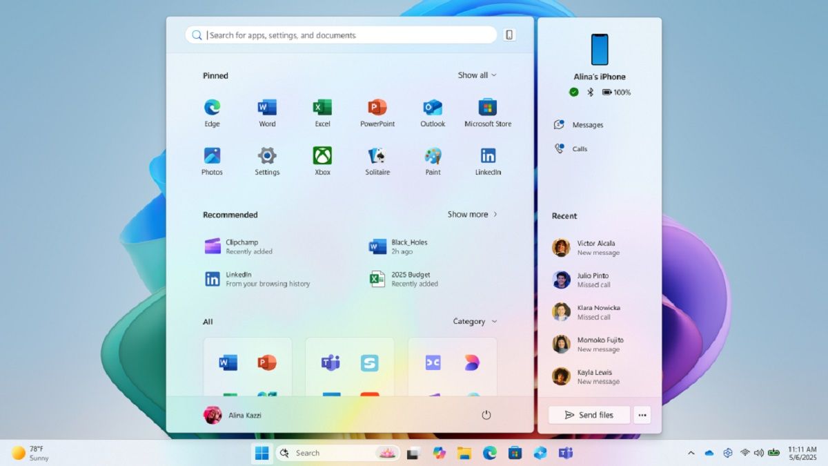 Новое стартовое меню Windows 11 Новое стартовое меню Windows 11
