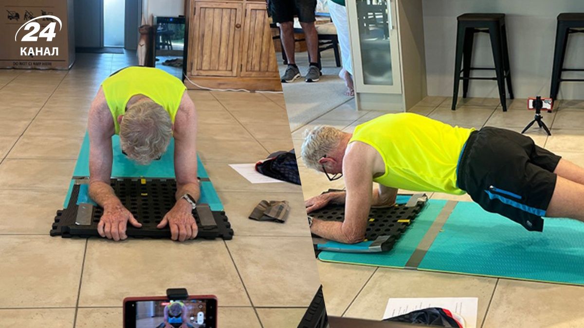 78-летний дедушка побил мировой рекорд по стоянию в планке 78-летний дедушка побил мировой рекорд по стоянию в планке