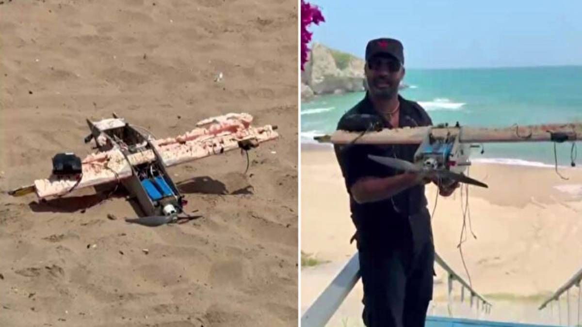 Ймовірно, український дрон викинуло на пляж Туреччини Ймовірно, український дрон викинуло на пляж Туреччини