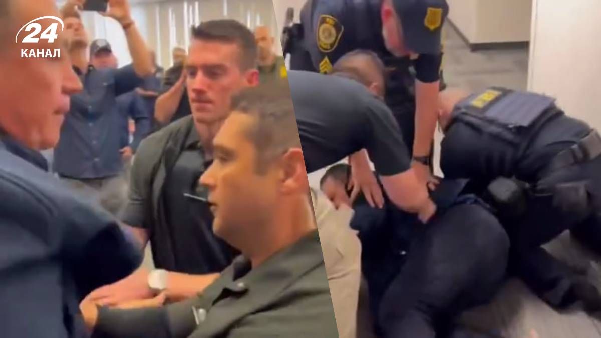 Сенатора Калифорнии повалили на землю и заковали в наручники, после чего силой вывели с брифинга - Геополитика Сенатора Калифорнии повалили на землю и заковали в наручники, после чего силой вывели с брифинга - Геополитика