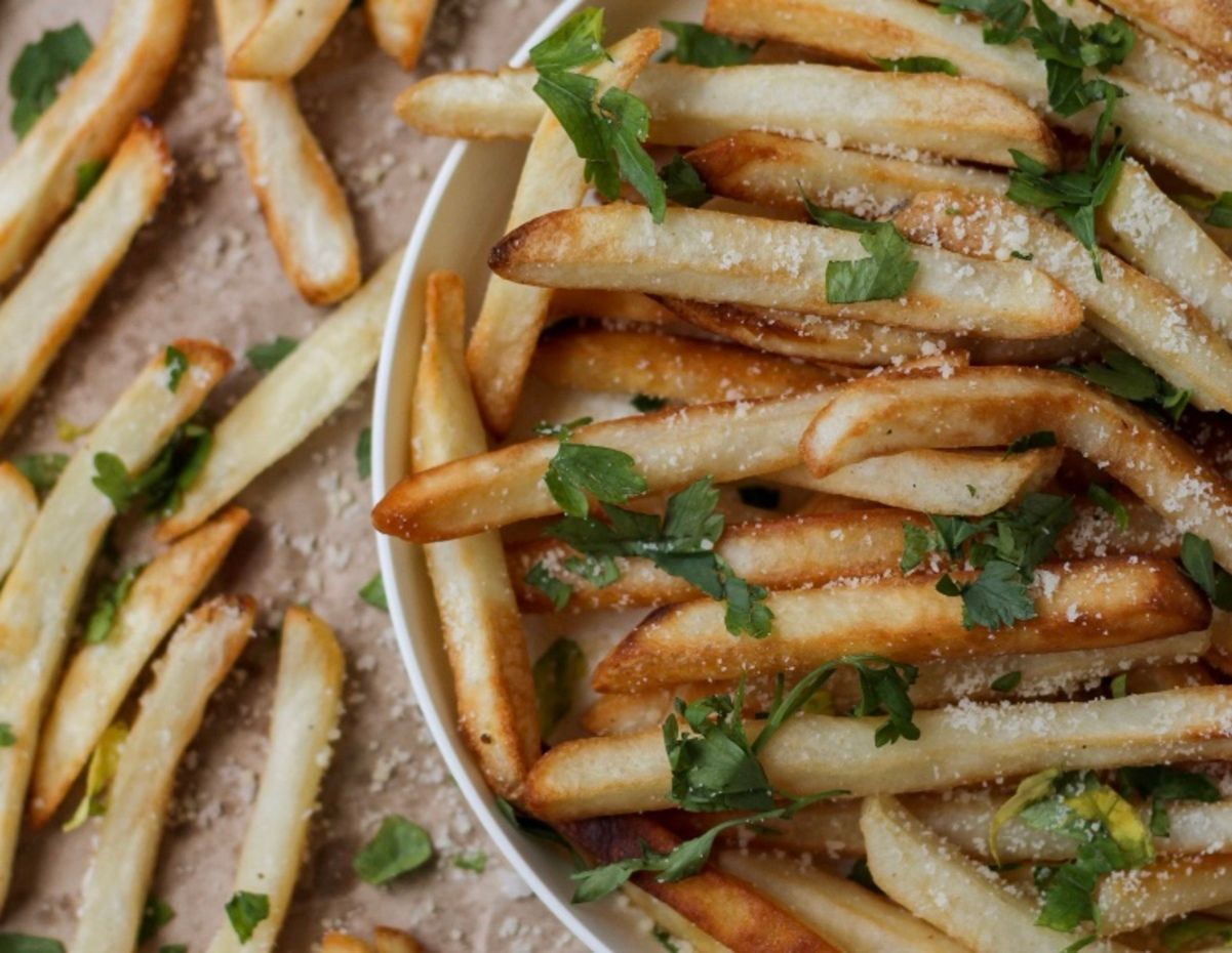 Идеальная картошка фри на сковородке Идеальная картошка фри на сковородке