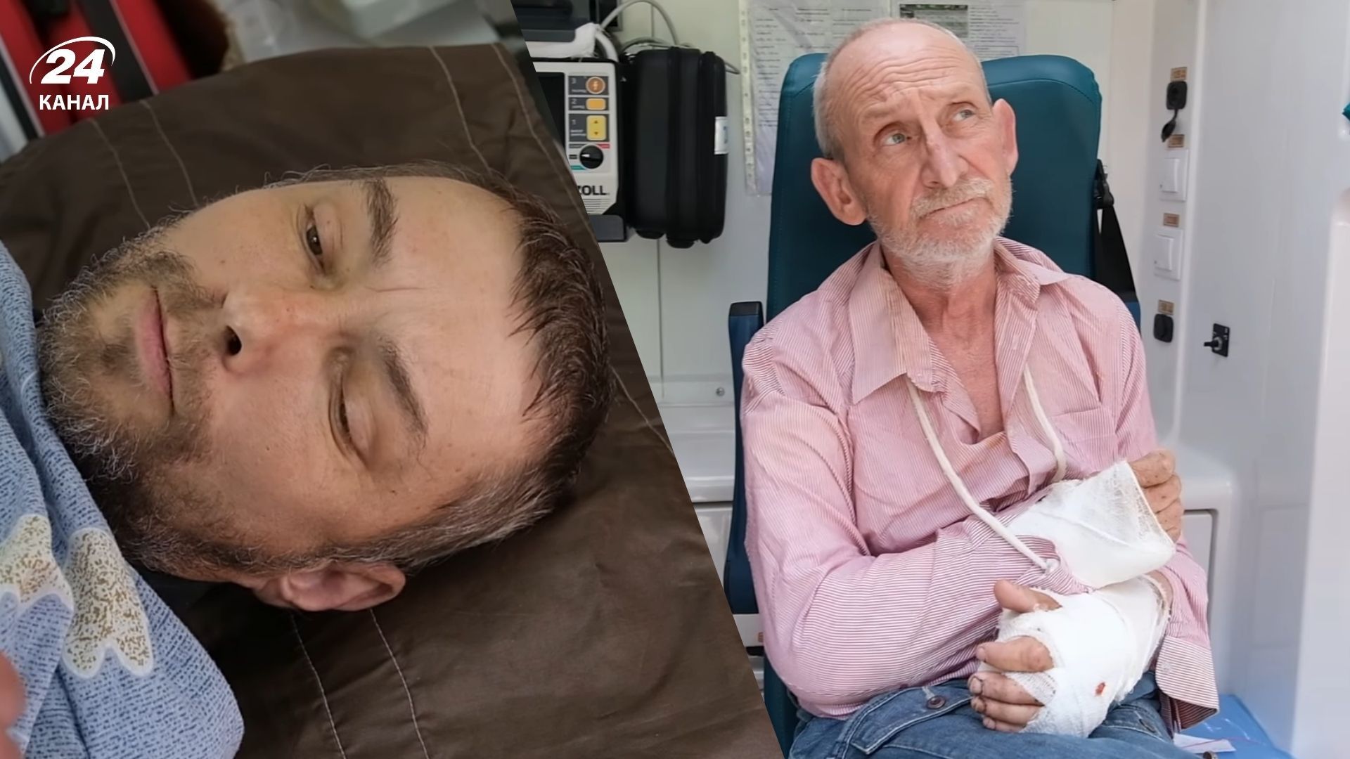 Звільнені з полону поранені українські військові