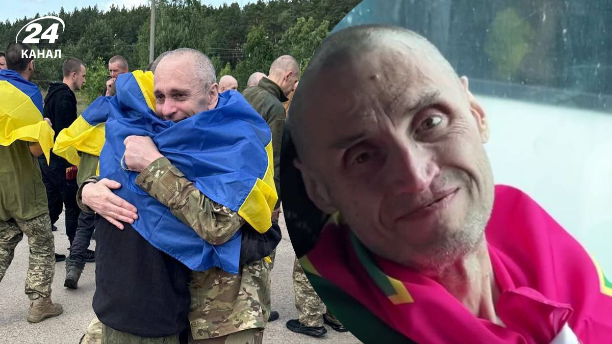 Військовий емоційно відреагував на звільнення з полону