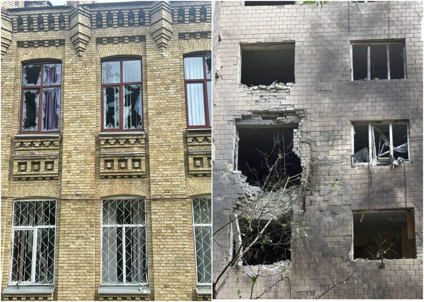 Обстріл Києва 17 червня - росіяни пошкодили гуртожитки Авіаційного інституту та будівлі КПІ Обстріл Києва 17 червня - росіяни пошкодили гуртожитки Авіаційного інституту та будівлі КПІ