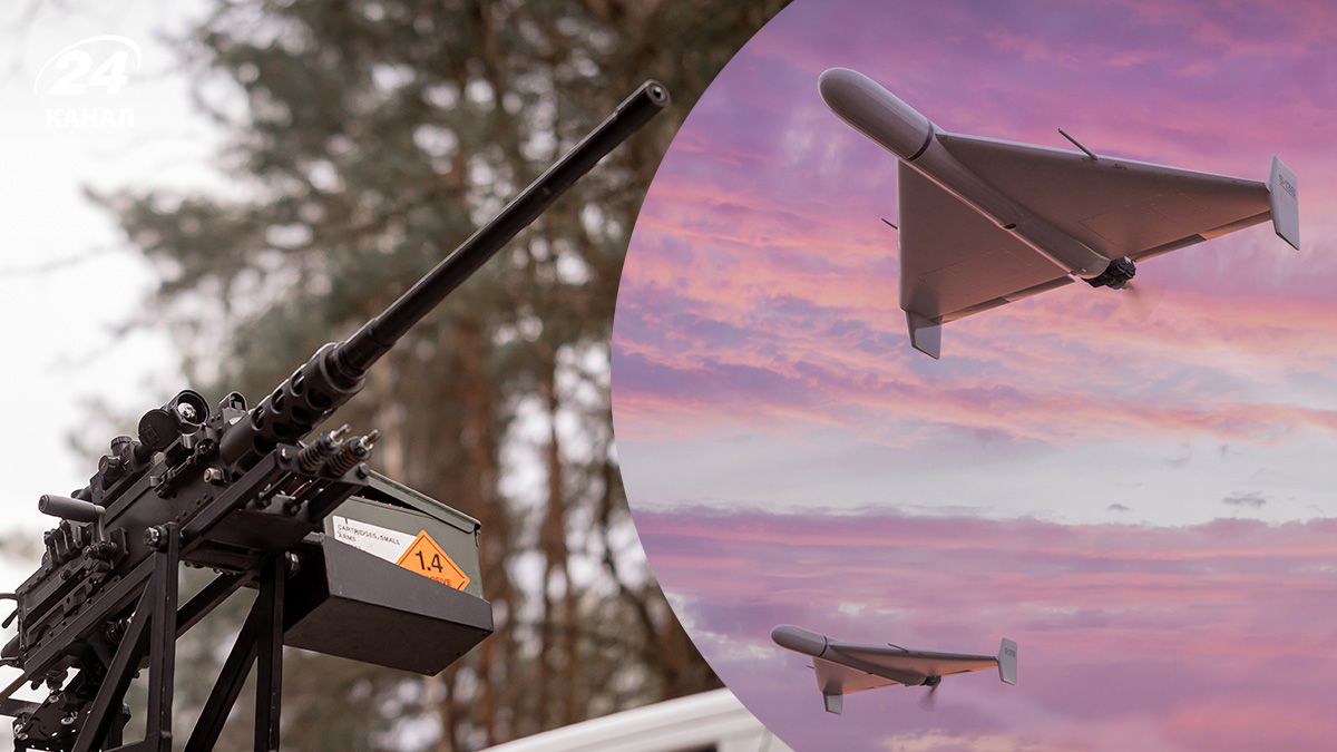 Збиття дронів-камікадзе за допомогою мобільних груп та кулемета