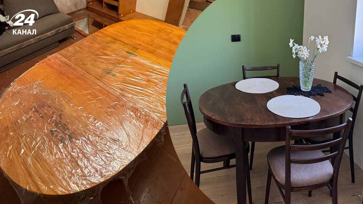 Як перефарбувати старий стіл та стільці Як перефарбувати старий стіл та стільці