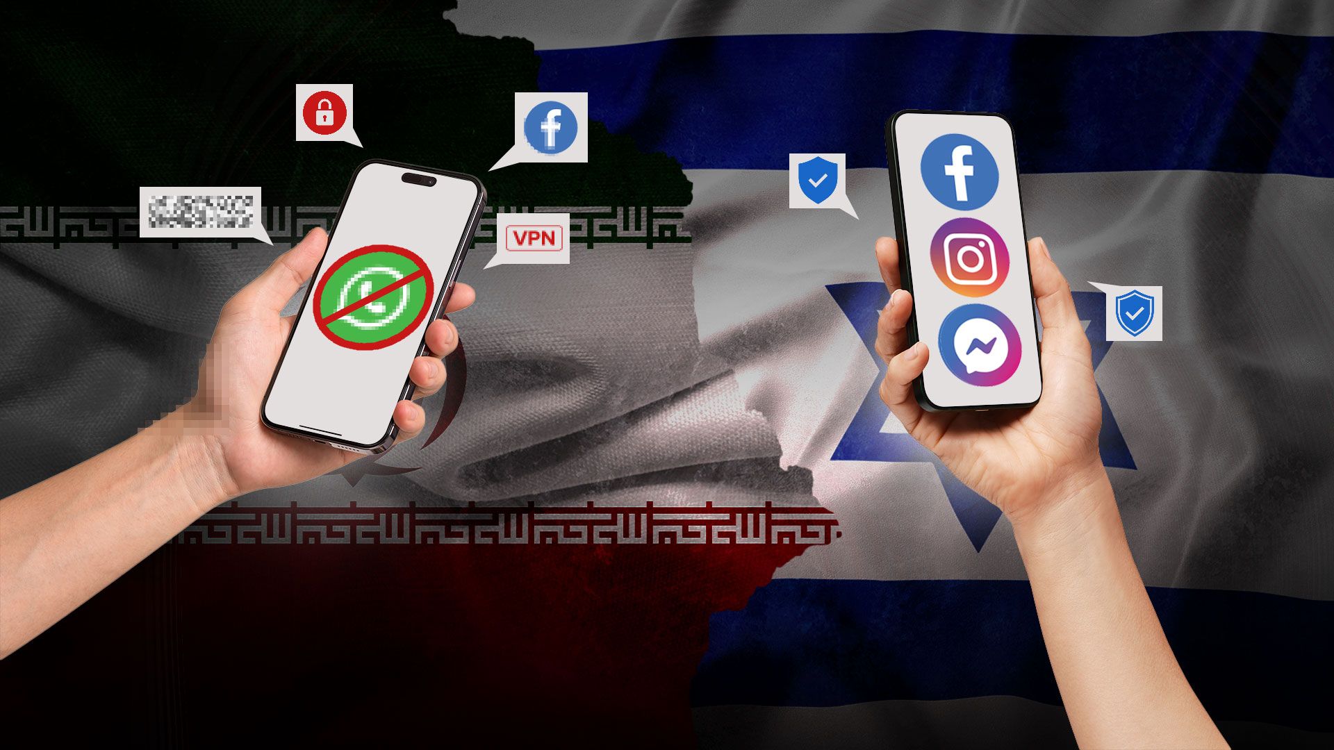 Блокировка интернета и соцсетей в Иране и Израиле Блокировка интернета и соцсетей в Иране и Израиле