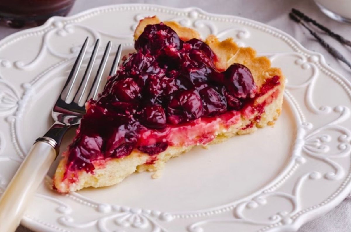 Вишневый пирог на сковороде Вишневый пирог на сковороде