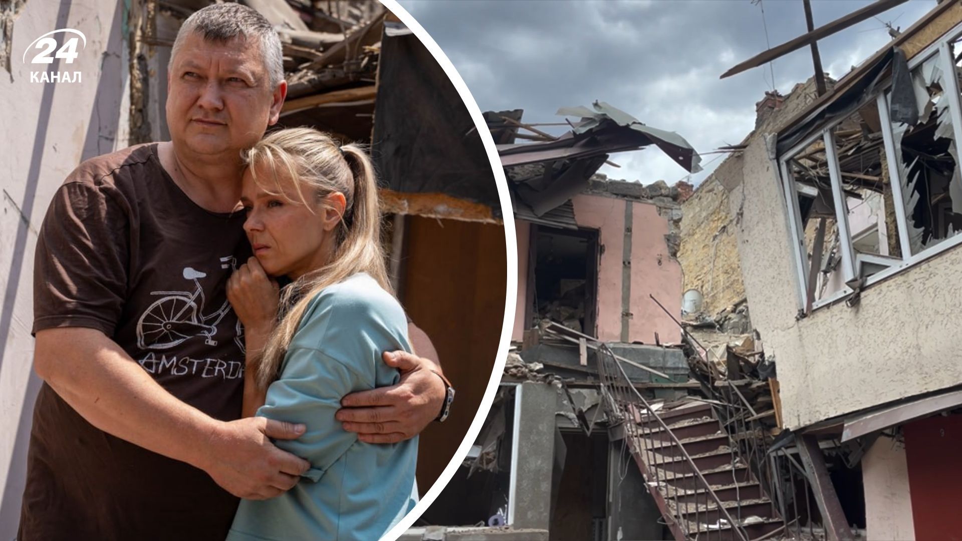 Вражеский БПЛА разрушил дом спасателя в Одессе Вражеский БПЛА разрушил дом спасателя в Одессе