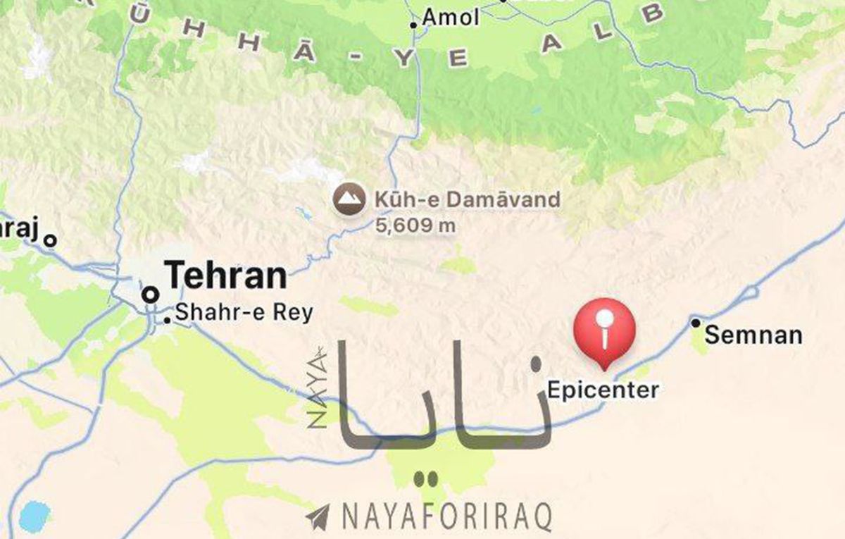 В Иране произошло землетрясение 20.06.2025 - что известно - Семнан на карте - Геополитика