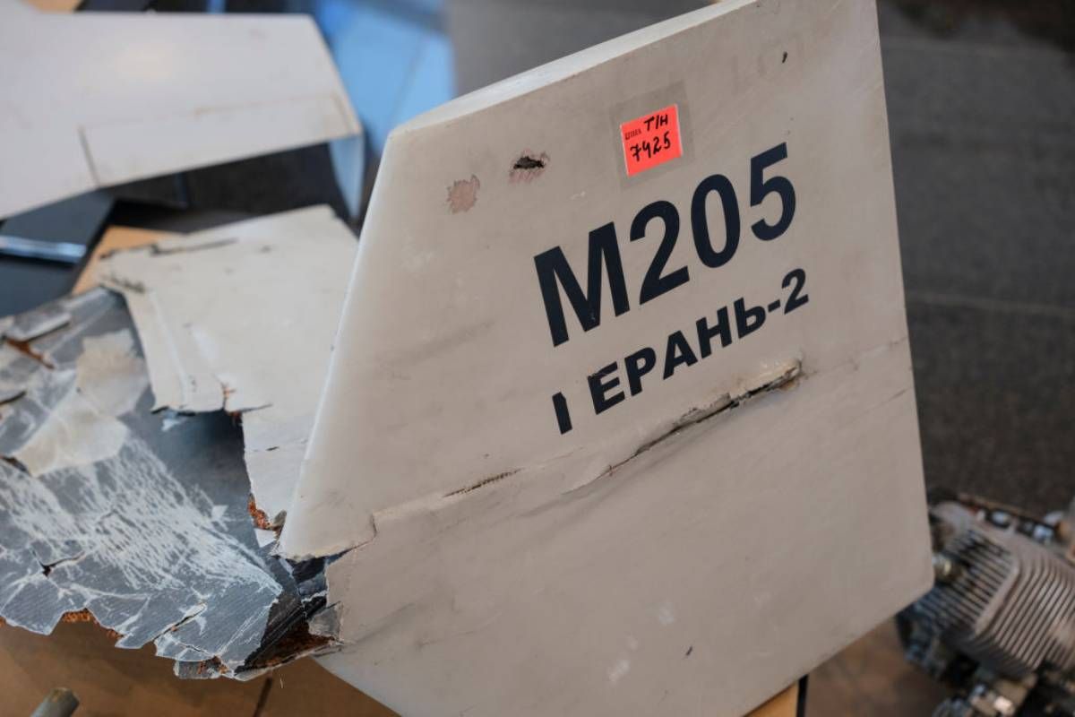 Збитий російський "Шахед" Збитий російський "Шахед"