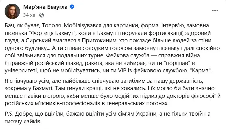 Мар'яна Безугла