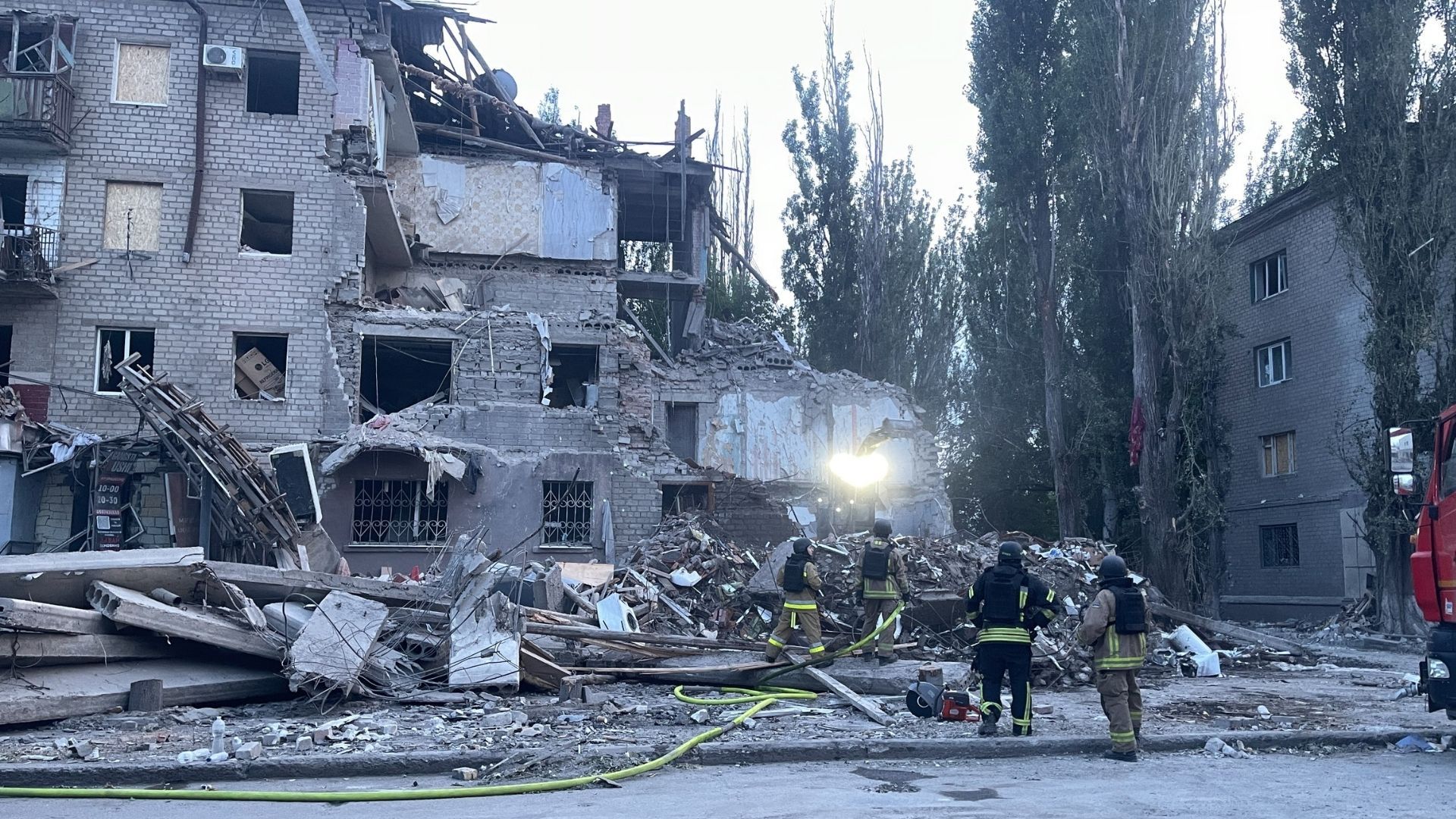 Наслідки ворожого удару по Краматорську