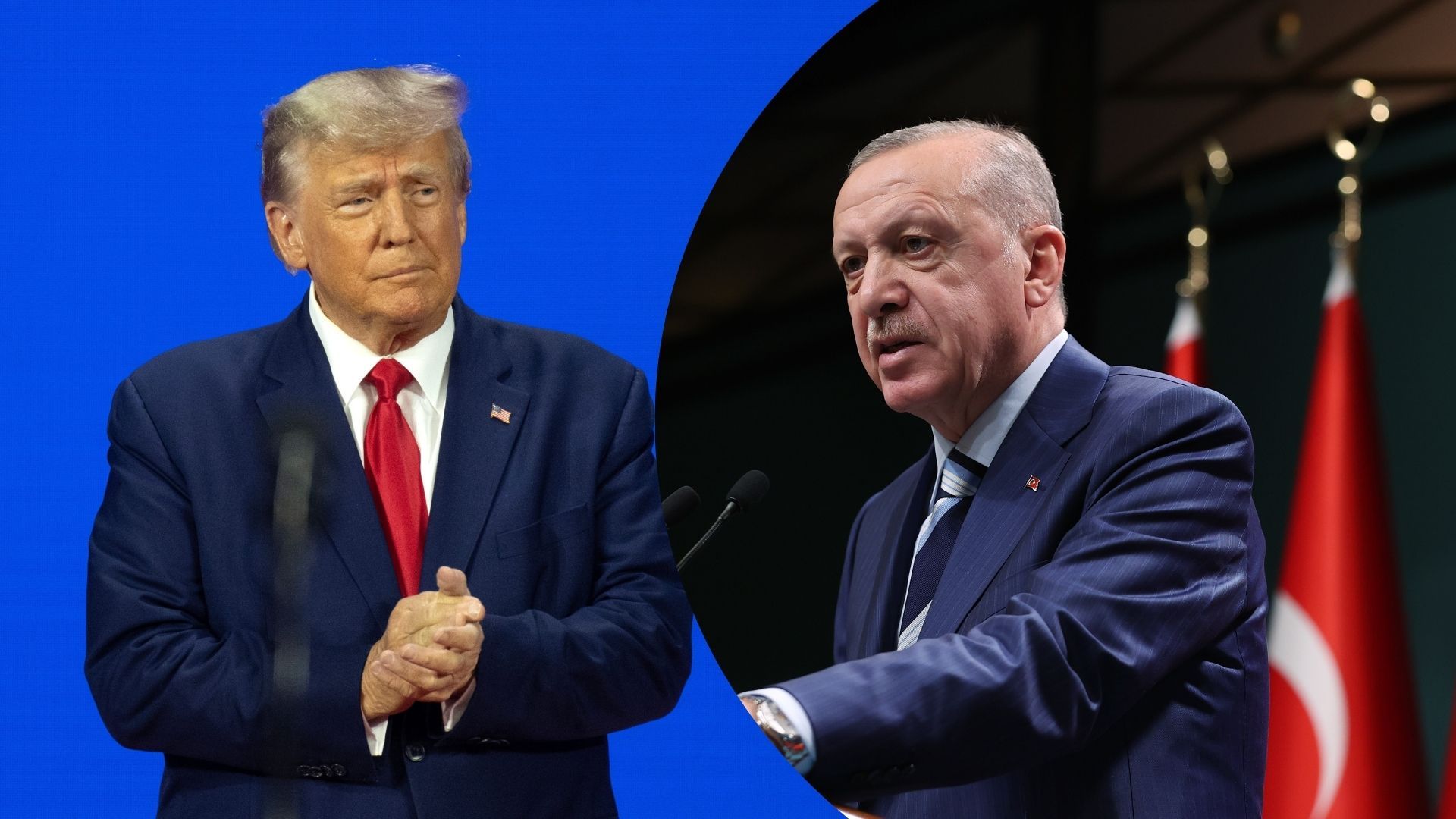 Трамп встретился с Эрдоганом в Гааге Трамп встретился с Эрдоганом в Гааге