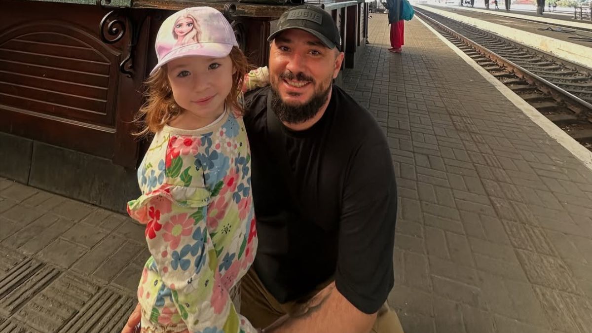 Евгений Терехов с дочкой