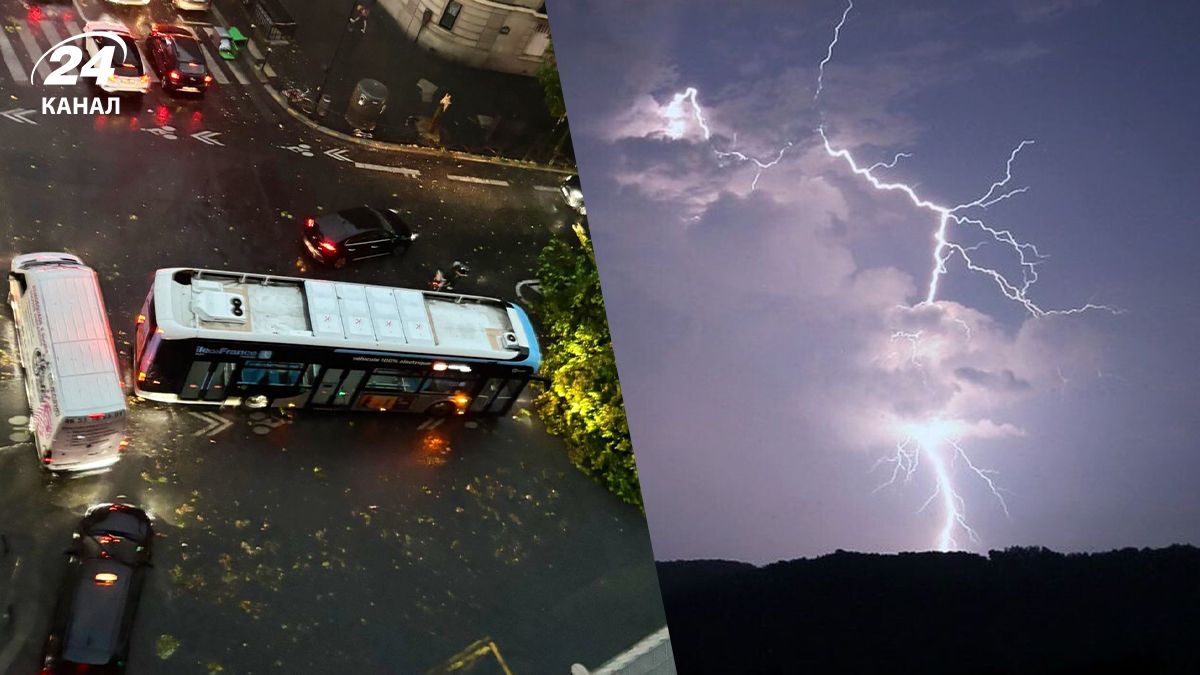 Францію 25 червня накрила потужна негода Францію 25 червня накрила потужна негода