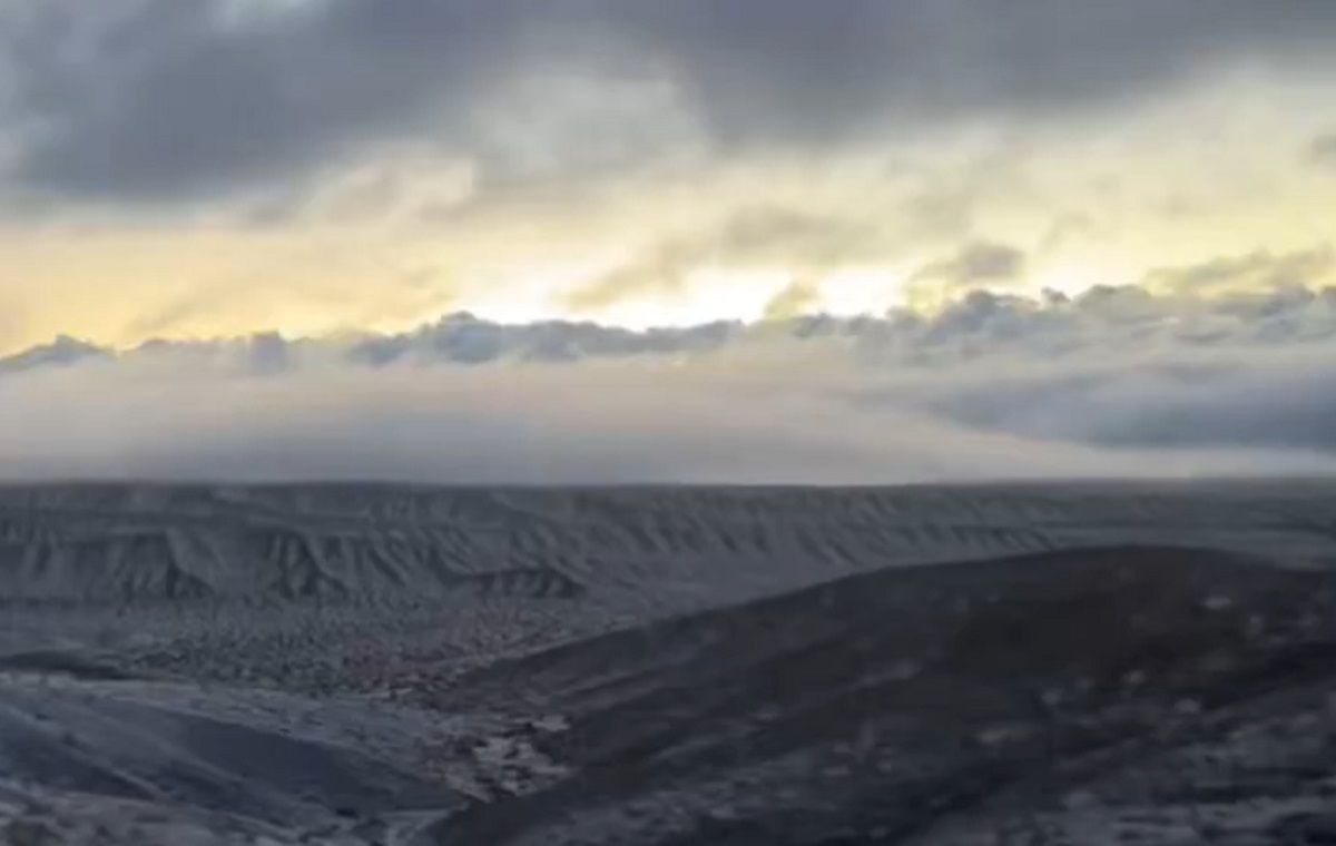 Сніг в пустелі Атакама Сніг в пустелі Атакама