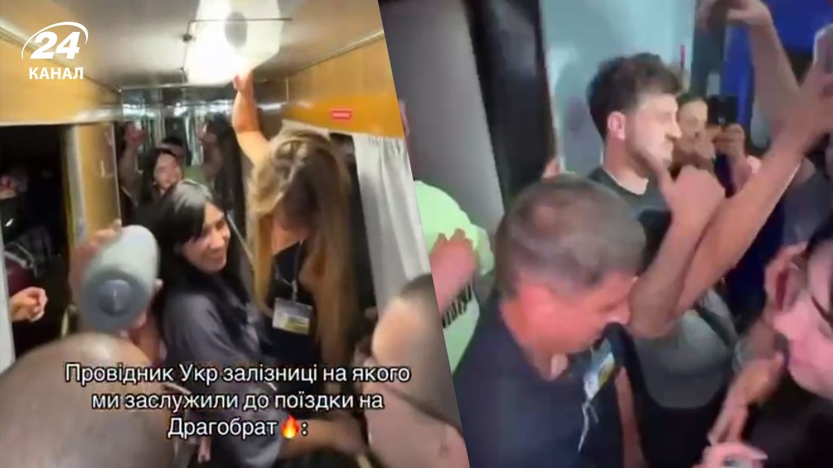 Провідник Укрзалізниці танцював у вагоні з пасажирами - відео Провідник Укрзалізниці танцював у вагоні з пасажирами - відео