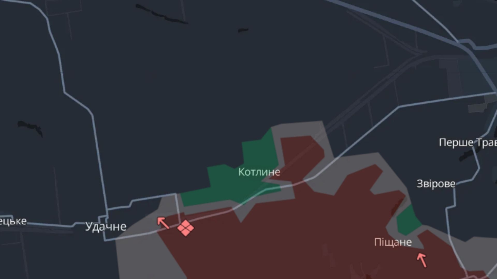 Котлине на карті Котлине на карті