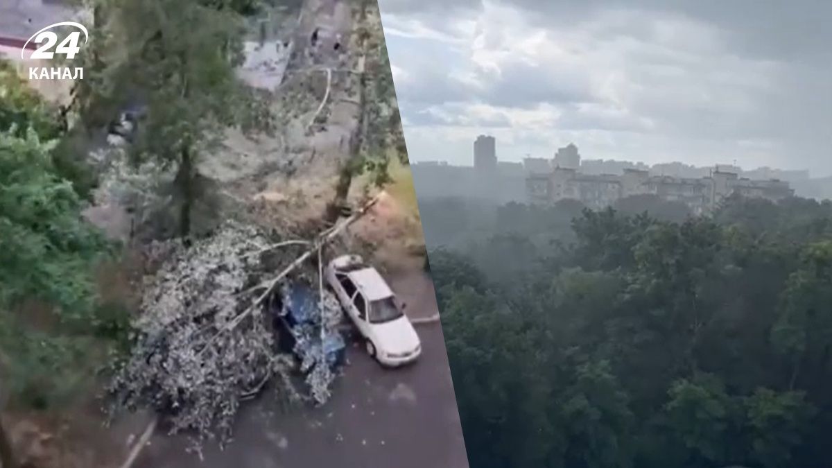 Киев накрыла непогода