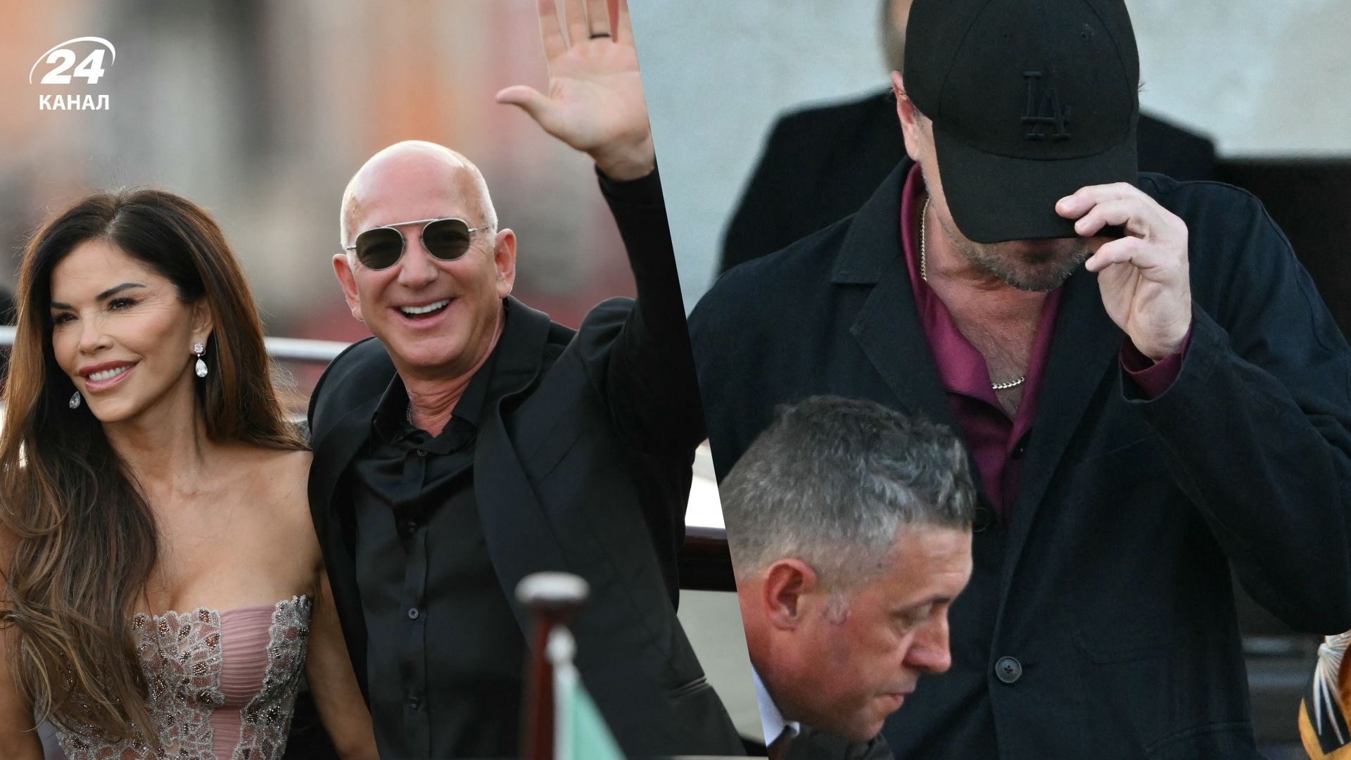 Лорен Санчес, Джефф Безос и Леонардо ди Каприо Лорен Санчес, Джефф Безос и Леонардо ди Каприо