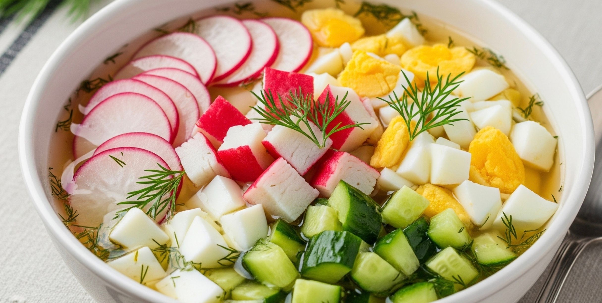 Холодник с крабовыми палочками