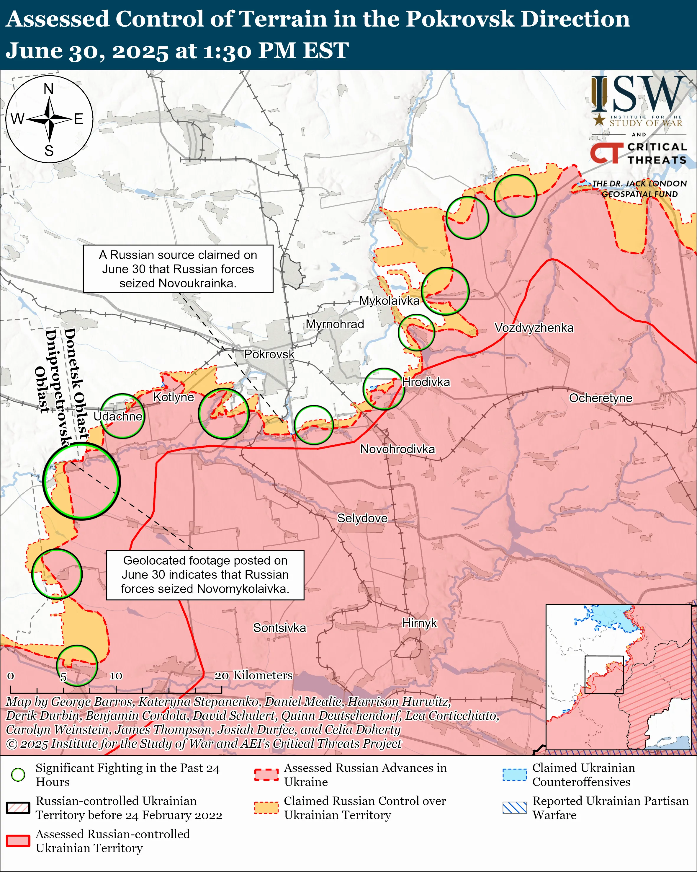 карта ISW карта ISW