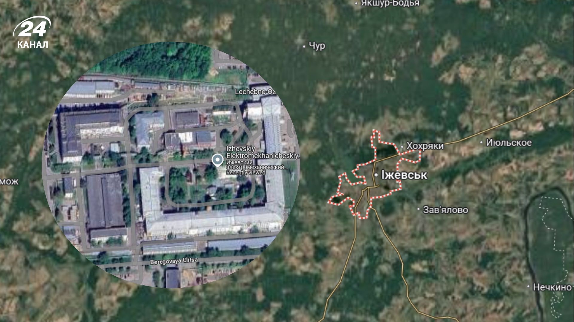 Де розташований Іжевський електромеханічний завод Купол Де розташований Іжевський електромеханічний завод Купол