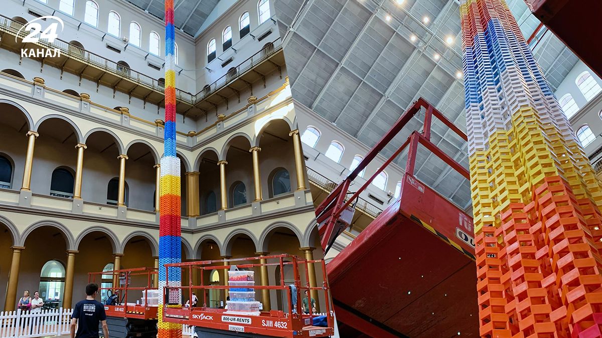 В США возвели самую высокую башню из домино В США возвели самую высокую башню из домино