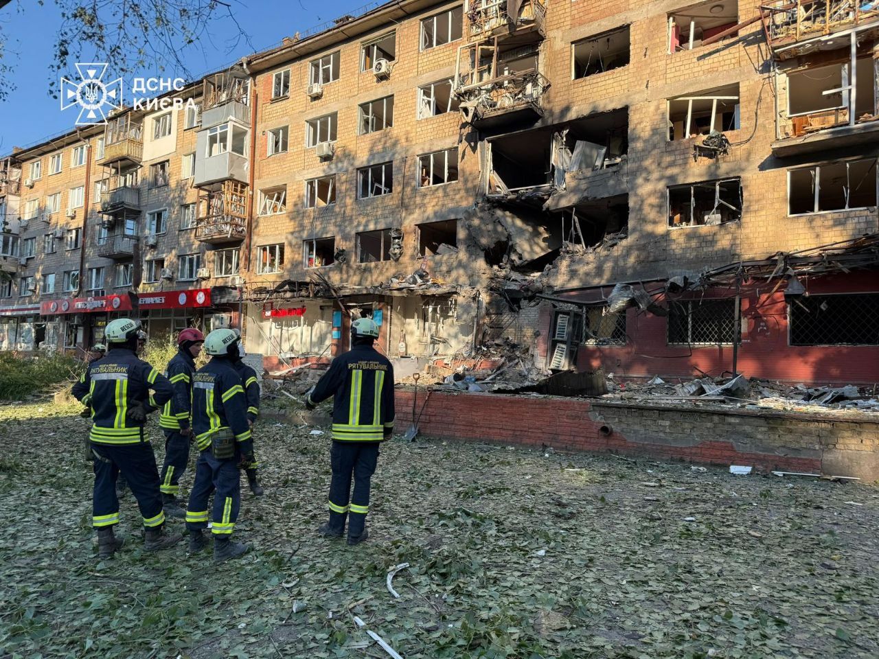 Последствия атаки на Киев 4 июля 2025