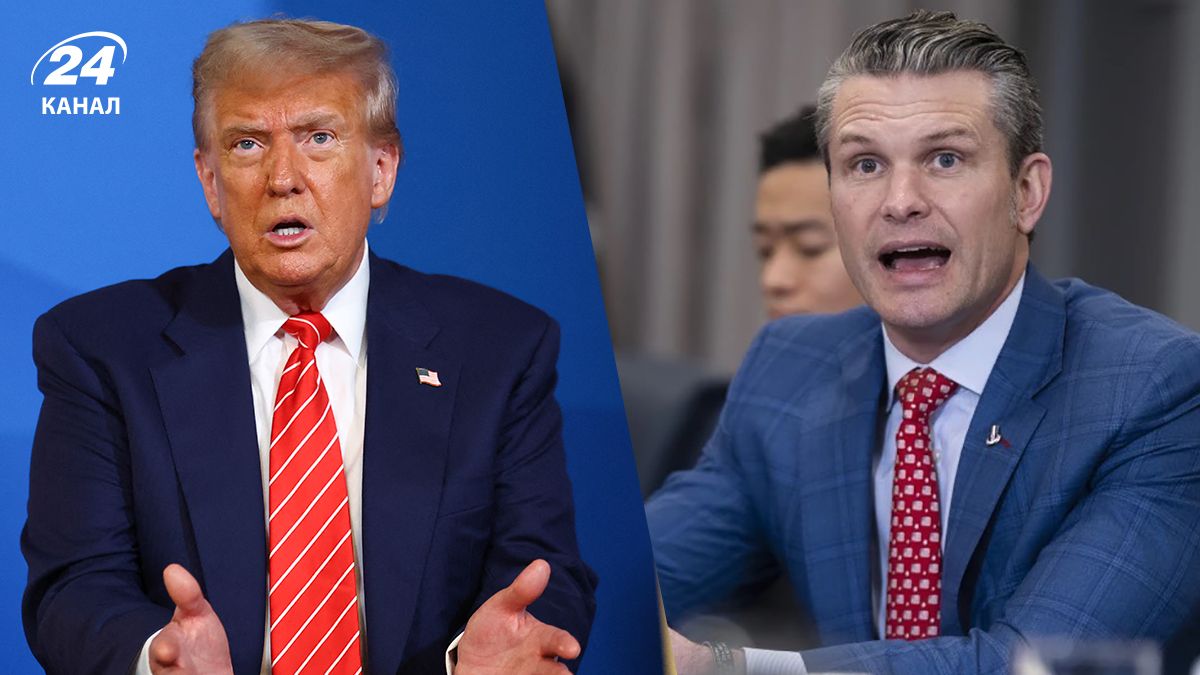Президент США Дональд Трамп і очільник Пентагону Піт Гегсет Президент США Дональд Трамп і очільник Пентагону Піт Гегсет