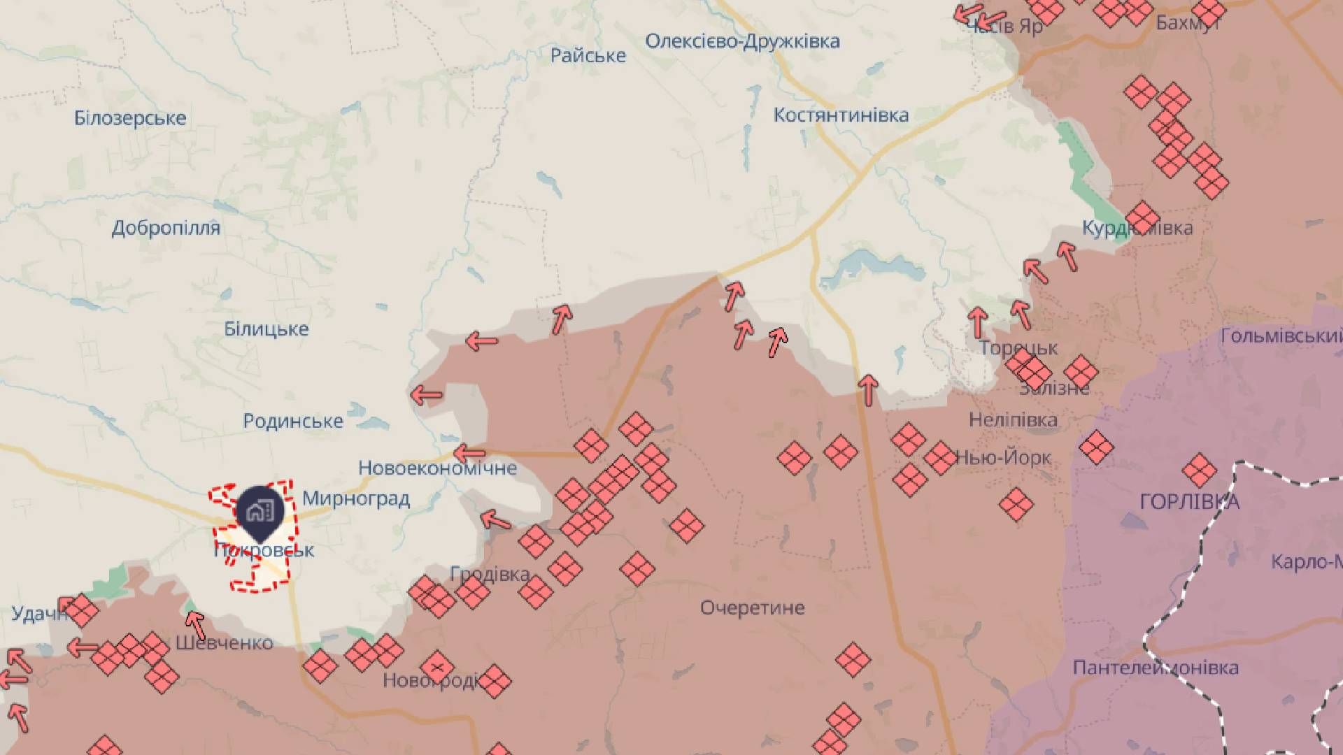 Россияне пытаются взять в кольцо Покровск