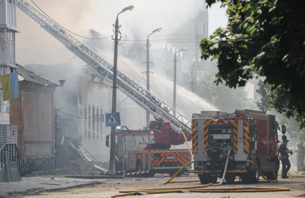 Российский удар по Кременчугу 6 июля