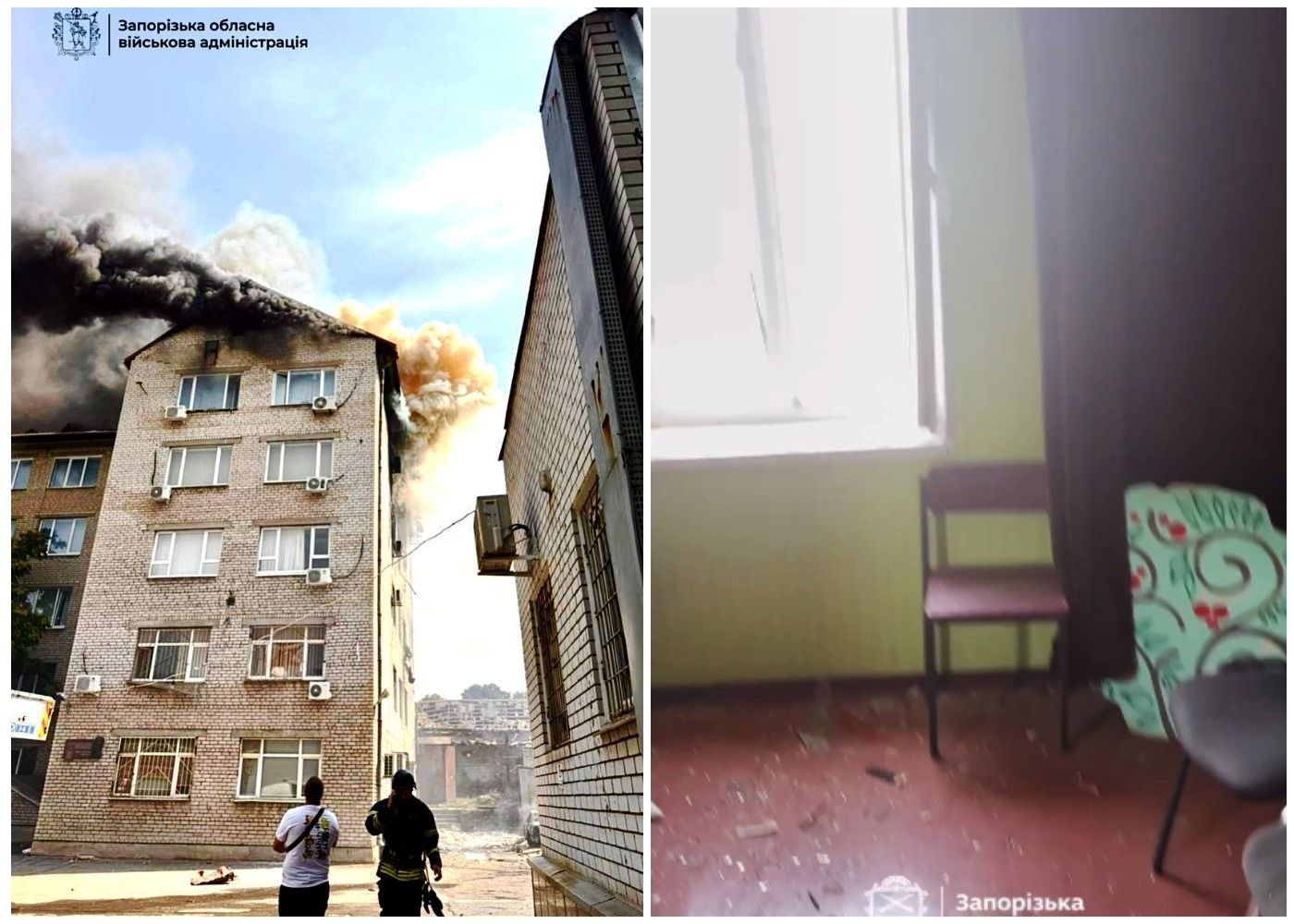 Атака на Запоріжжя 7 липня - ворог пошкодив університет та музичну школу Атака на Запоріжжя 7 липня - ворог пошкодив університет та музичну школу