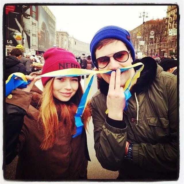 Данило Грачов на Майдані Данило Грачов на Майдані