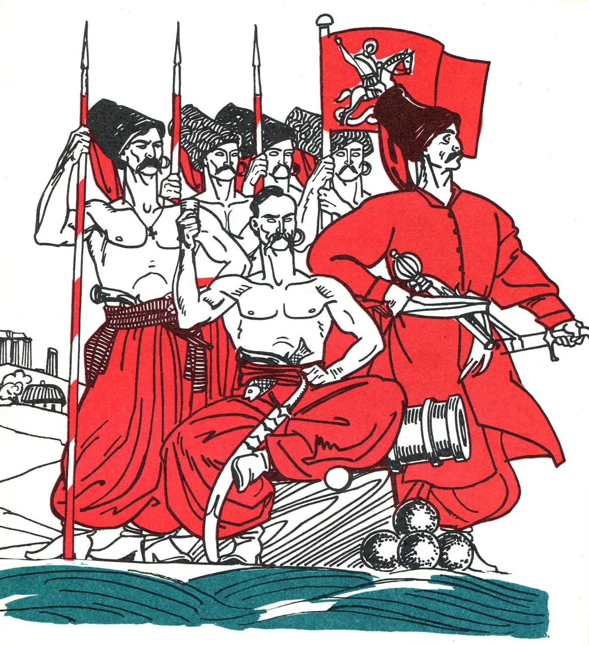 Енеїда, ілюстрація Анатолія Базилевича Енеїда, ілюстрація Анатолія Базилевича