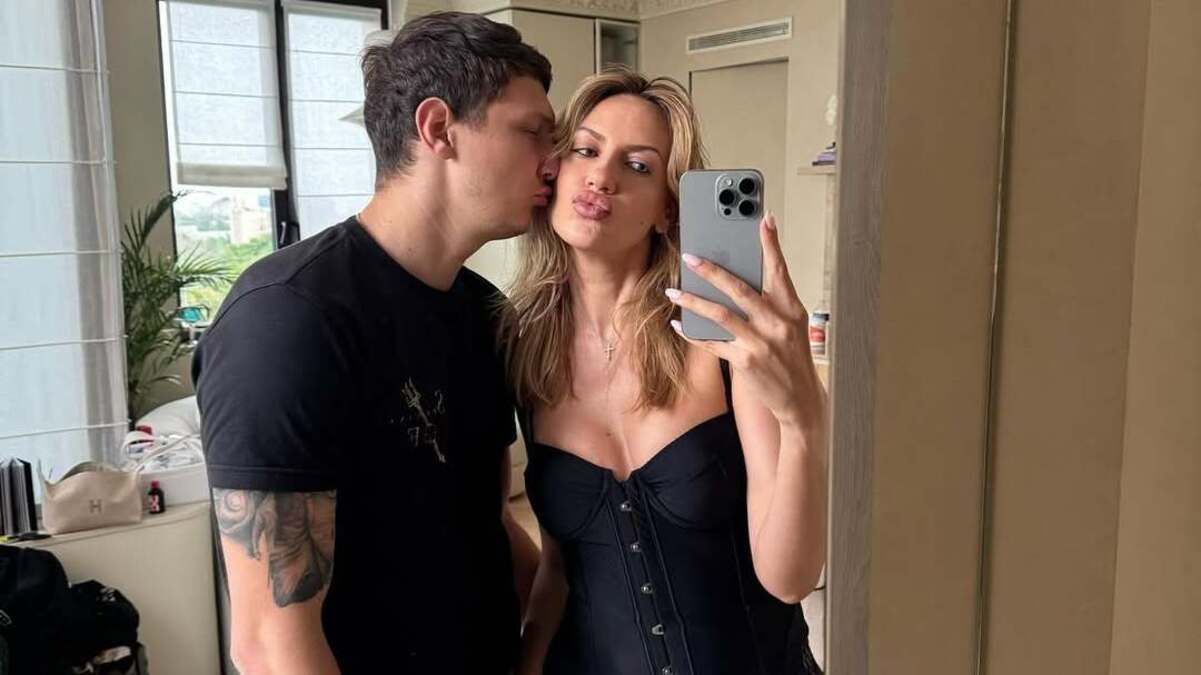 Леся Нікітюк з нареченим Леся Нікітюк з нареченим