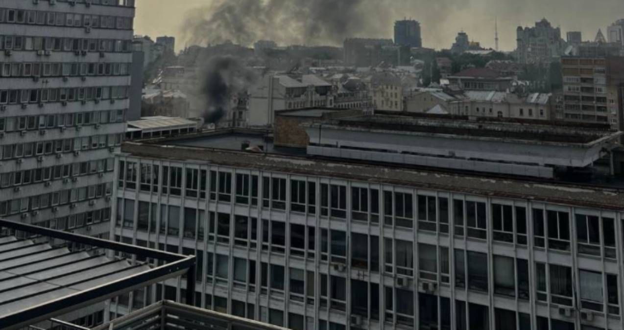 Пожежа у центрі Києва сьогодні 8 липня 2025 Пожежа у центрі Києва сьогодні 8 липня 2025