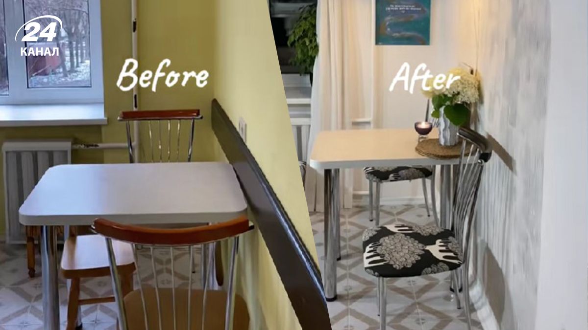 Жінка зробила бюджетний ремонт на кухні Жінка зробила бюджетний ремонт на кухні