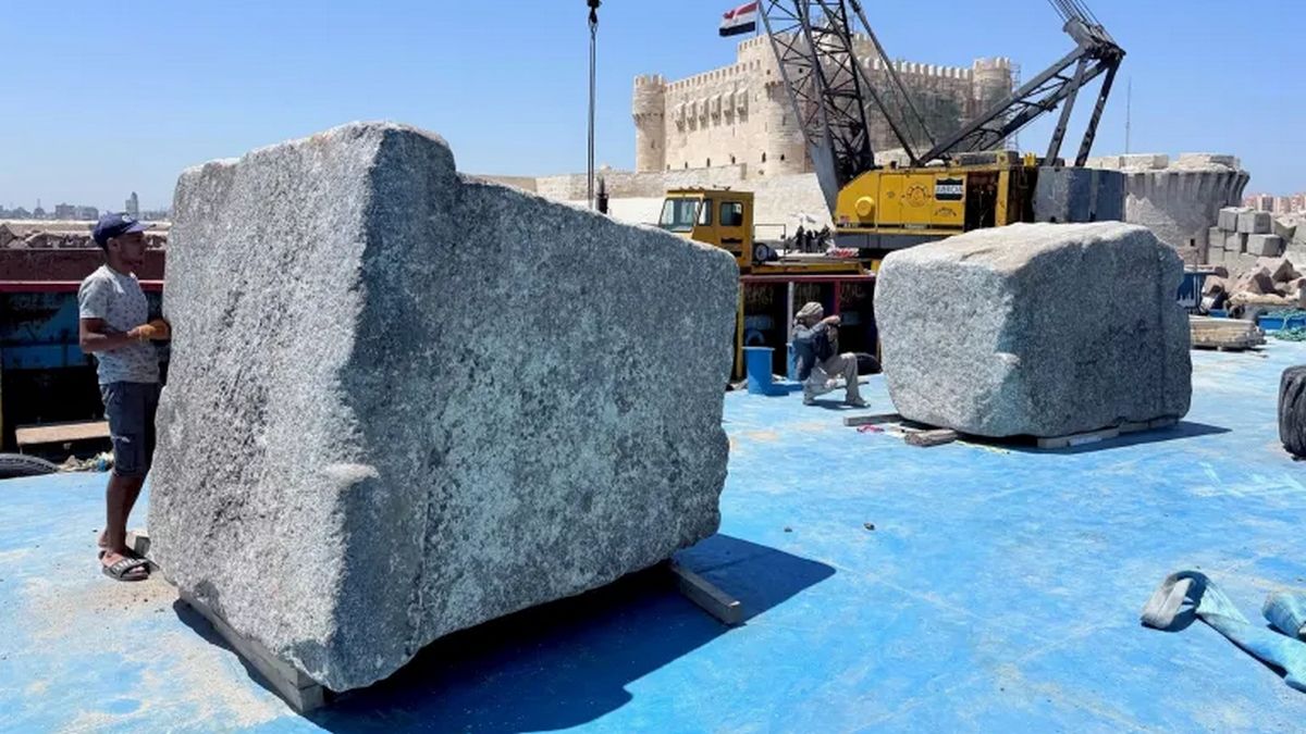Александрийский или Фаросский маяк обрел еще несколько своих утерянных частей